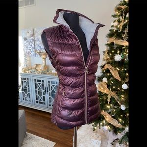 Eggplant Calvin Klein zip up vest
